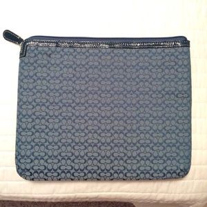 Light/Dark blue Coach iPad case